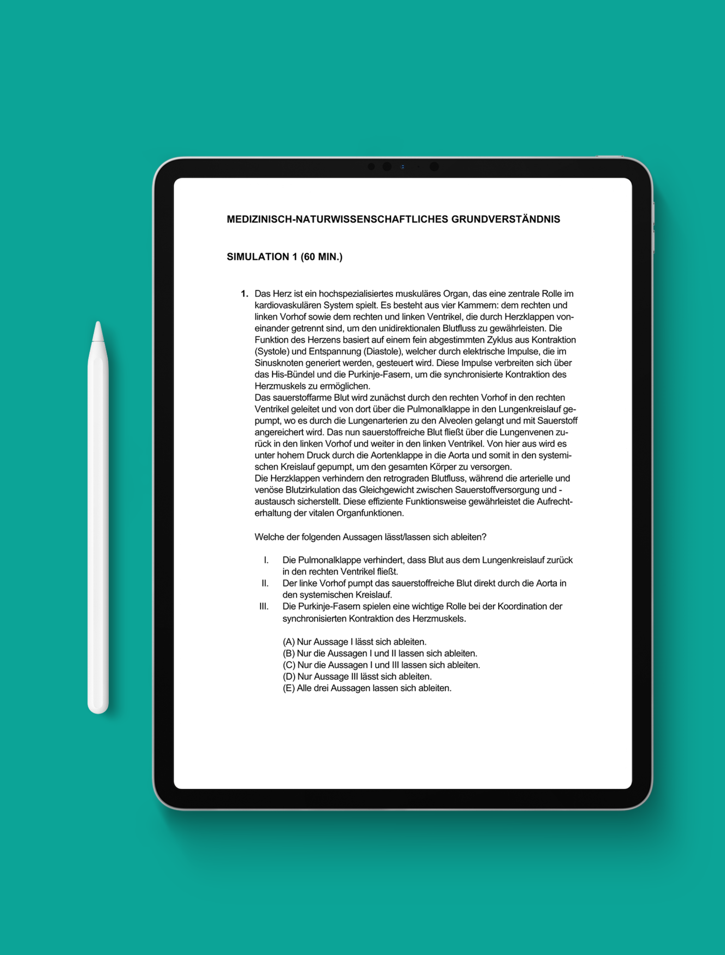 Medizinisch-Naturwissenschaftliches Grundverständnis 2025 - Digitaler Download